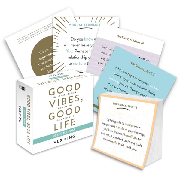 Good Vibes, Good Life 2023 Calendar by Vex King Cygnus Book Club